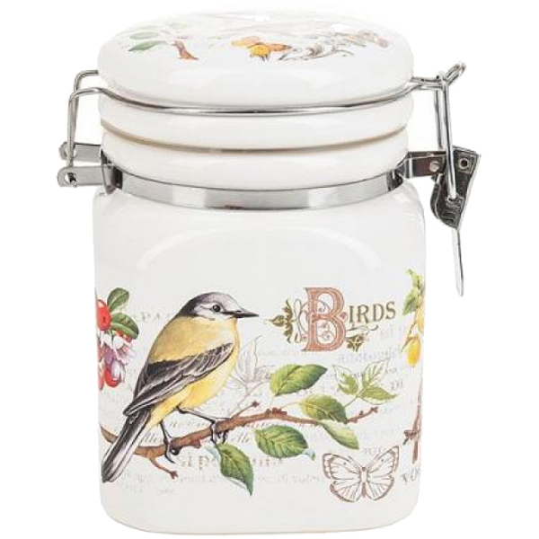 

Банка для сыпучих продуктов Polystar Collection, Birds, 0,4 л