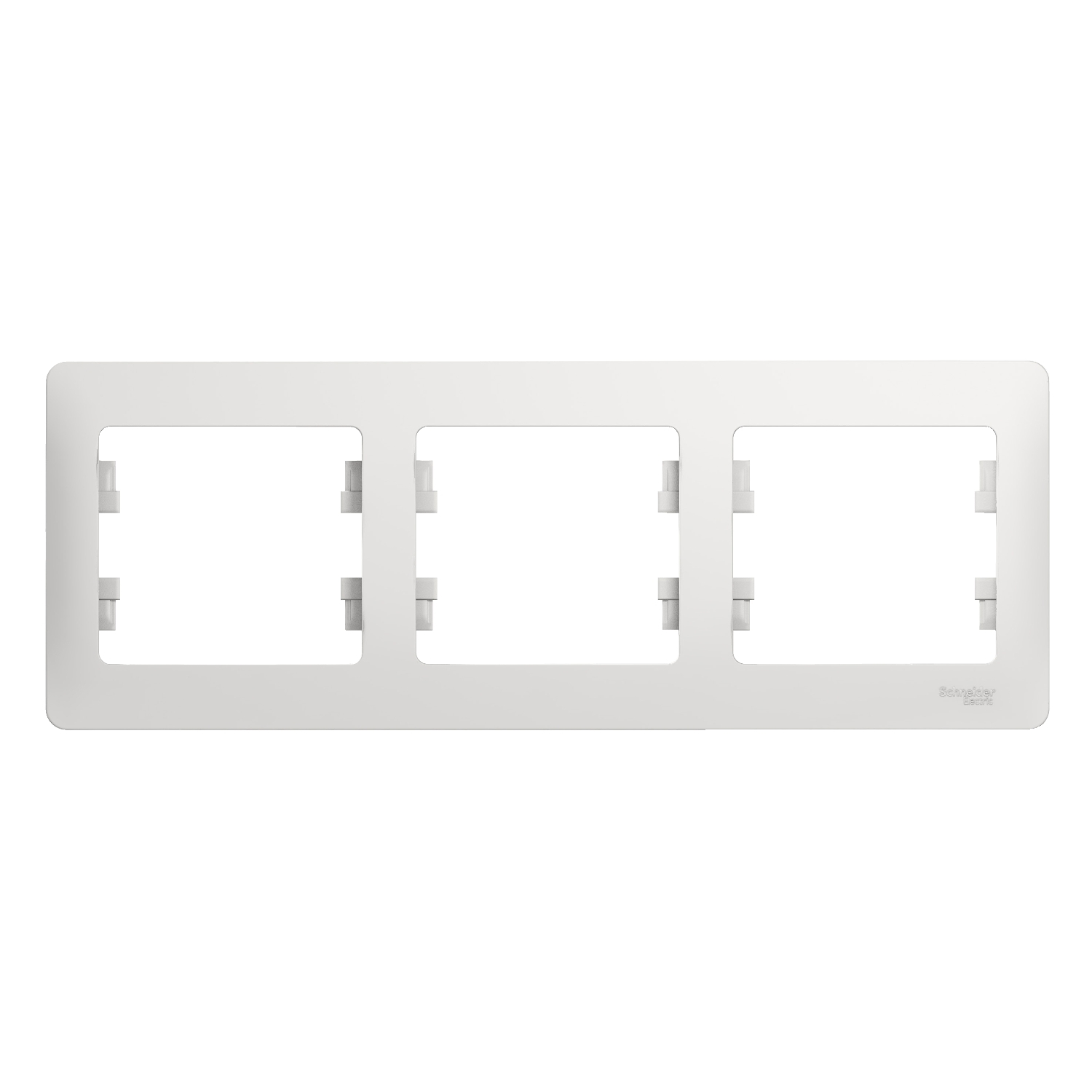 

Рамка горизонтальная Schneider Electric Glossa GSL000103 3-местная, белая, Белый, Systeme Electric-1