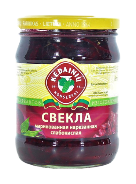 

Свекла маринованная нарез слабокислая 480 г