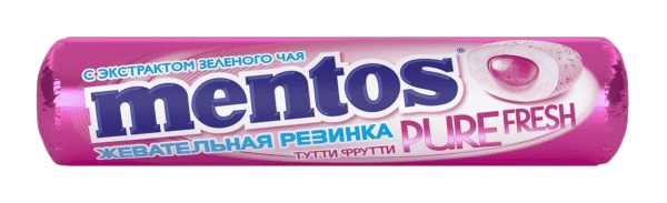 фото Жевательная резинка mentos пьюр фреш тутти-фрутти 15.5 г