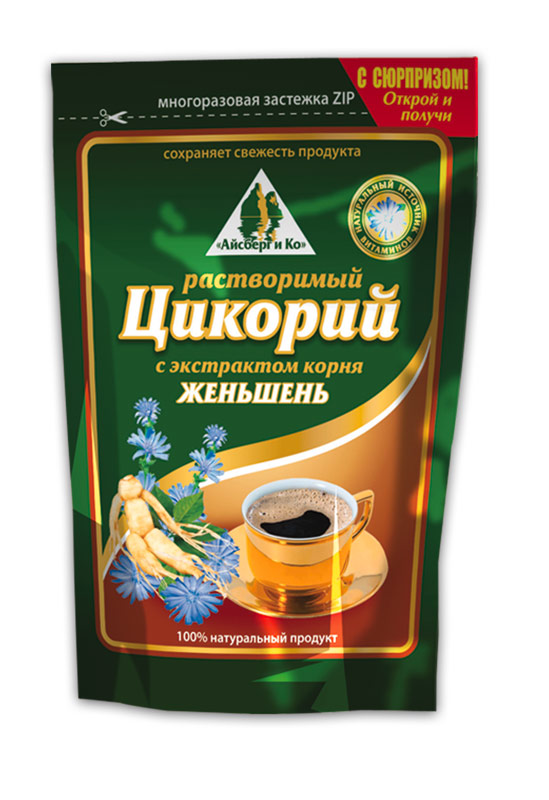 Цикорий Айсберг и Ко с экстрактом корня женьшень м/у 100 г