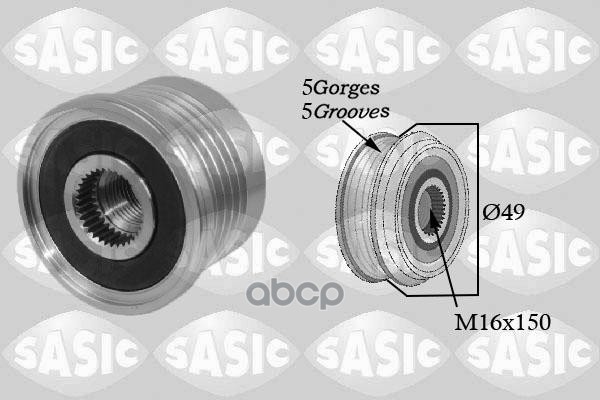 Обгонный шкив генератора Sasic 1674005