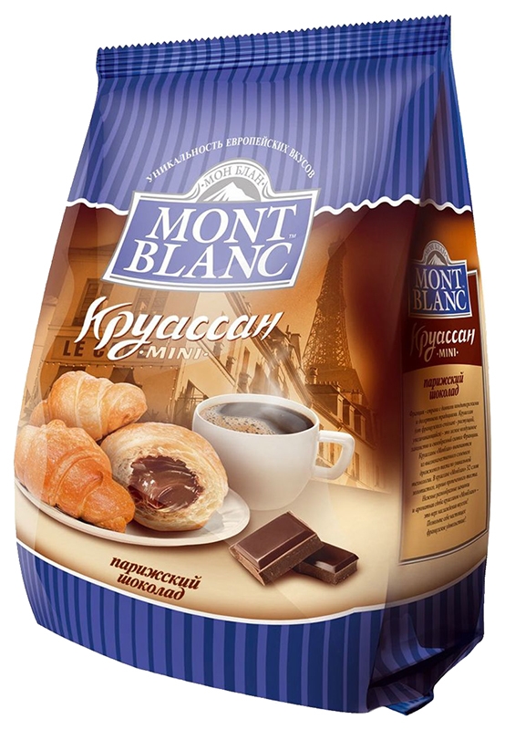 Круассаны мини Mont Blanc парижский шоколад 200 г