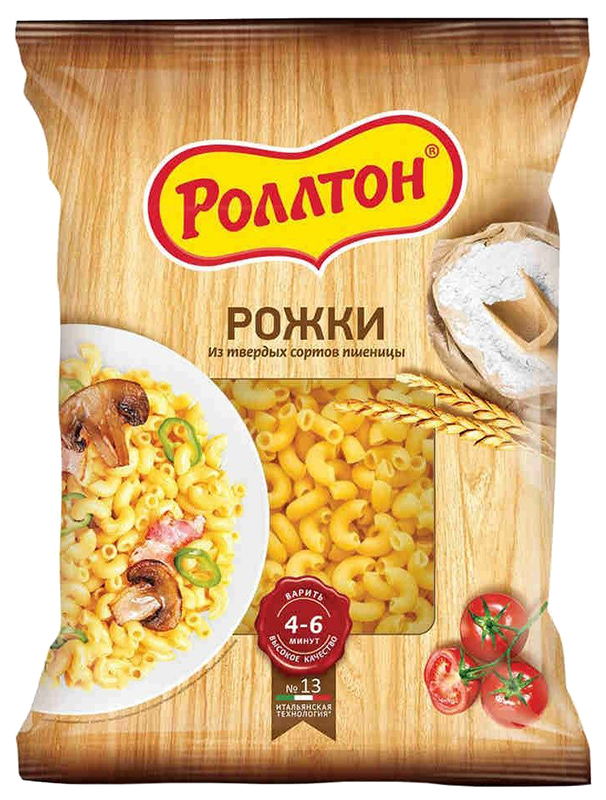 Макароны Роллтон рожки 400 г