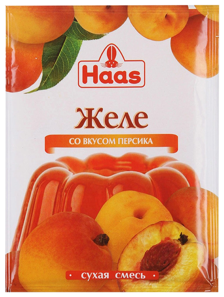 Желе Haas десертное персик 50 г