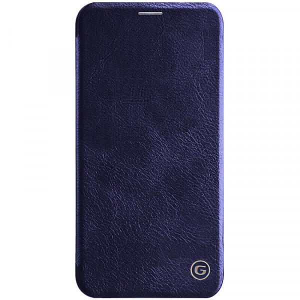 фото Кожаный чехол книжка g-case vintage business series для iphone 11 pro max (синий) epik