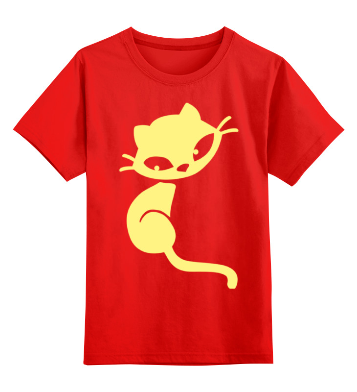 

Детская футболка Printio Кошечка цв.красный р.164, 0000001311988