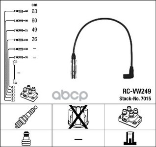 

Комплект высоковольтных проводов NGK RCVW249