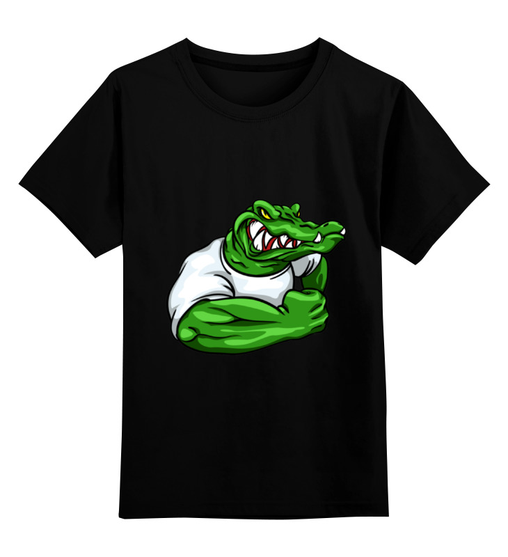 Детская футболка Printio Крокодил цв.черный р.164