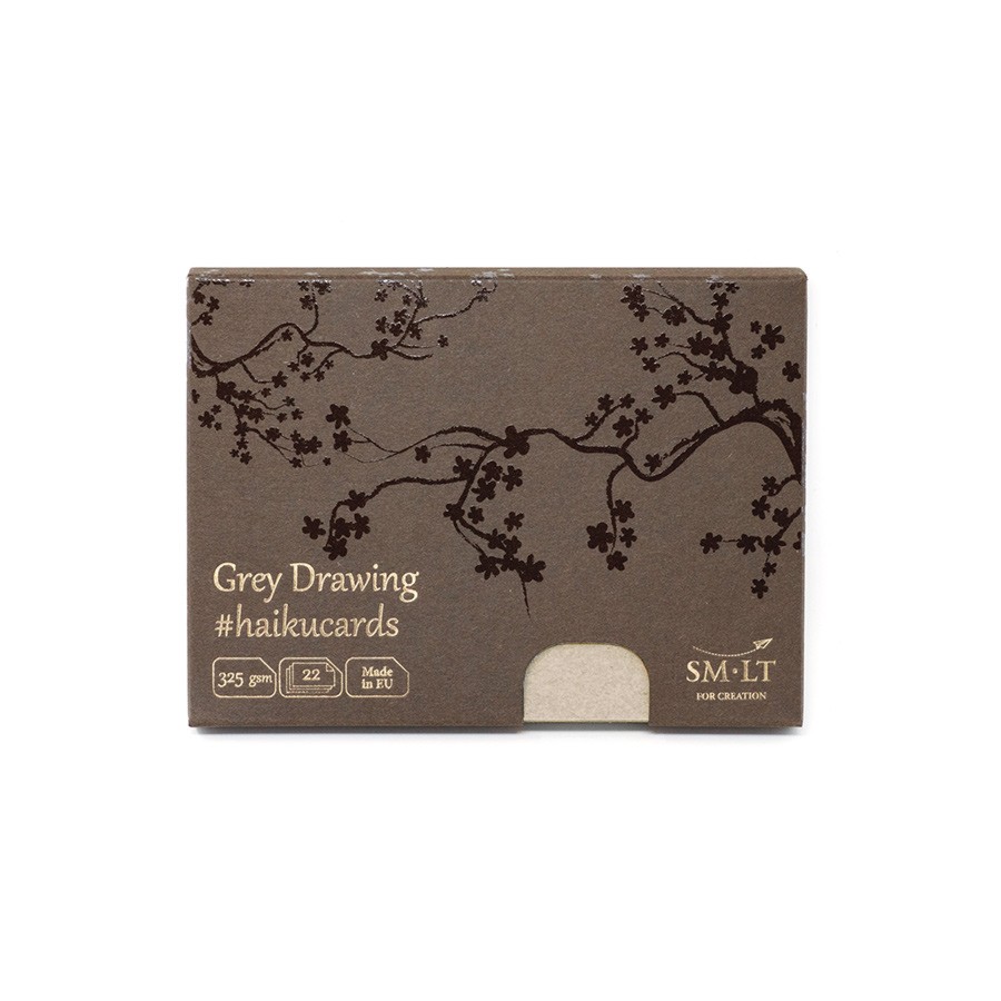 

Набор открыток Smiltainis "Grey Haikucards", серые, 14,7x10,6 см, 22 штуки