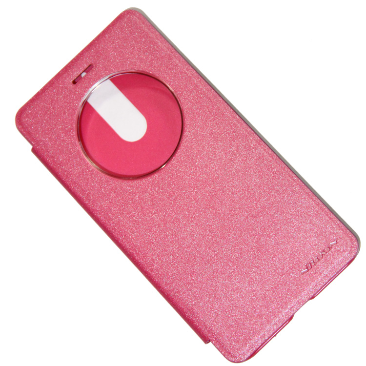 фото Чехол promise mobile для lenovo vibe k5 note с окошком nillkin sparkle pink