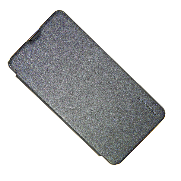 Чехол для Microsoft 550 Dual флип боковой пластик-кожзам Nillkin Sparkle <черный>