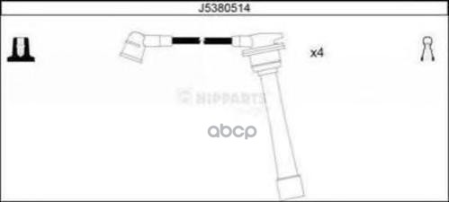 

Комплект высоковольтных проводов Nipparts J5380514