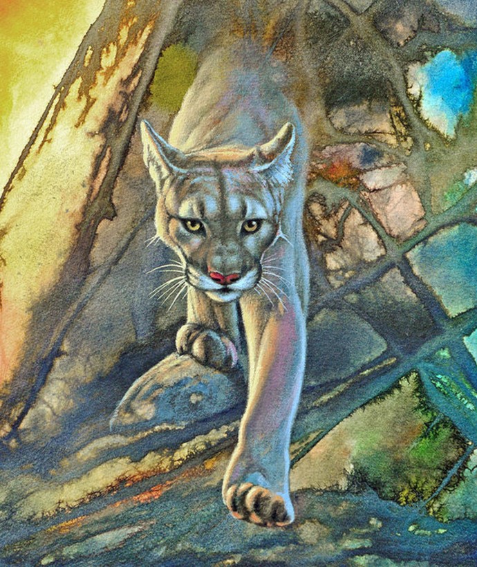 

Алмазная мозаика "Крадущаяся рысь", 30х40 см (с полным заполнением, без подрамника)