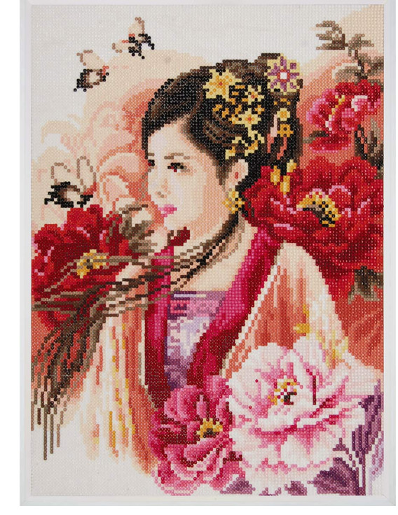 фото Алмазная мозаика lanarte "восточная девушка в розовом", 30x43 см, арт. pn-0184323