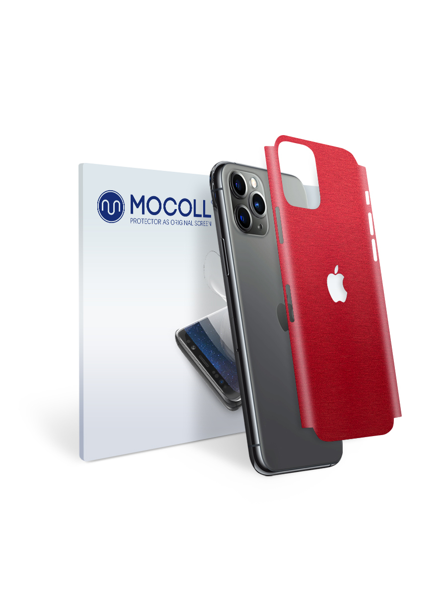 

Пленка защитная MOCOLL для задней панели Apple iPhone 11 Pro Max Металлик Красный