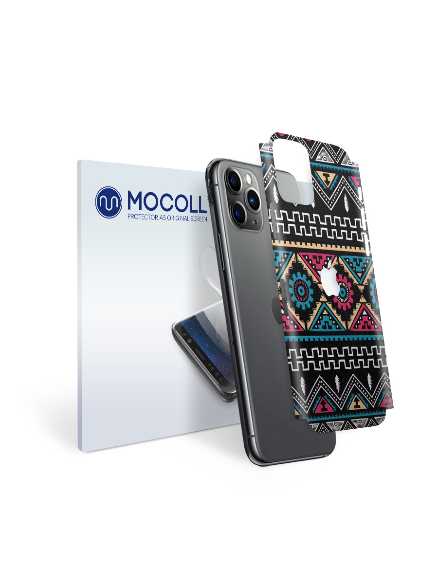 

Пленка защитная MOCOLL для задней панели Apple iPhone XS MAX Богемный узор Икат
