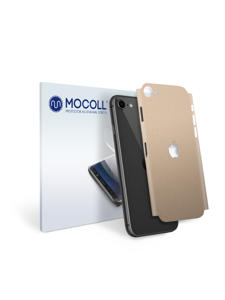 

Пленка защитная MOCOLL для задней панели Apple iPhone SE 2020 Кожа Белая