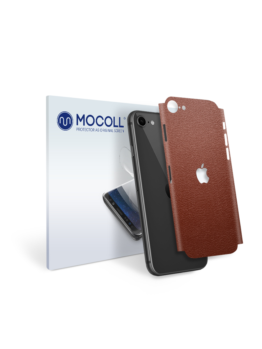 

Пленка защитная MOCOLL для задней панели Apple iPhone 6 PLUS / 6S PLUS Кожа Коричневая