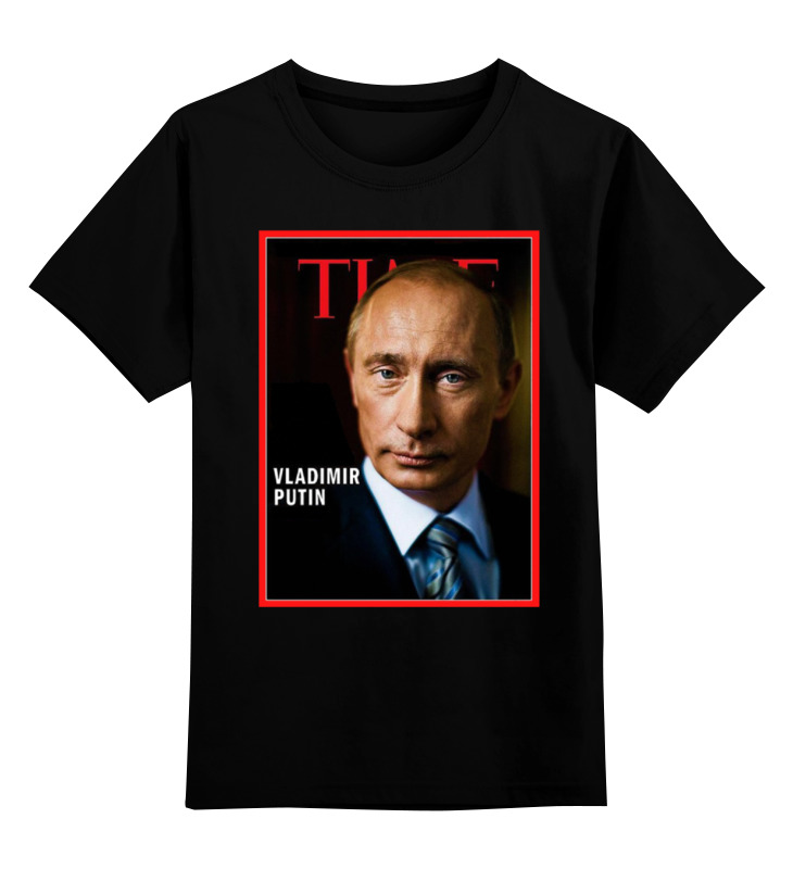 

Детская футболка Printio Putin цв.черный р.104, 0000000898951