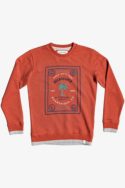 

Детский свитшот Bad Liar Quiksilver цв.темно-оранжевый р.170, EQBFT03598-MNLH
