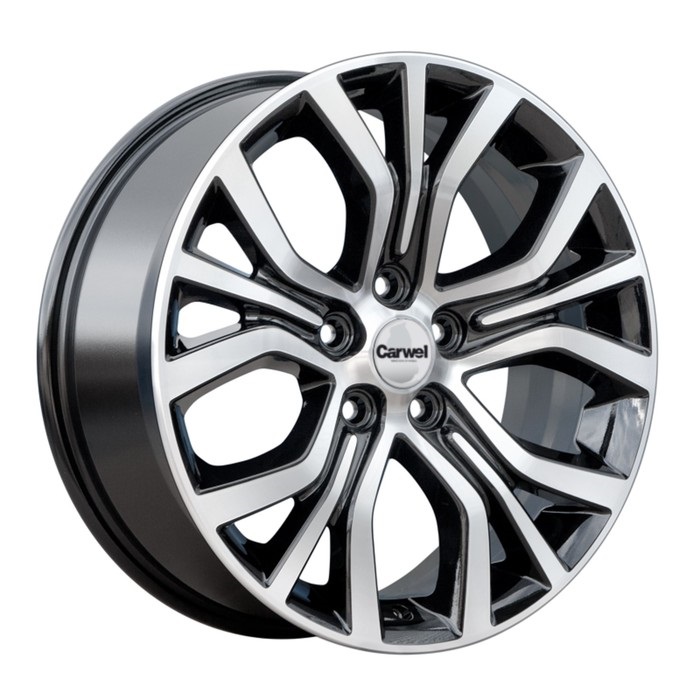 

Диск литой R16 6.5J 5x114.3/67.1 ET45 Carwel Лум 1608 ABT 00036196, Черный;серый