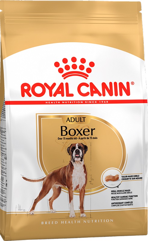 фото Сухой корм для собак royal canin adult boxer, для боксеров, птица, 12кг