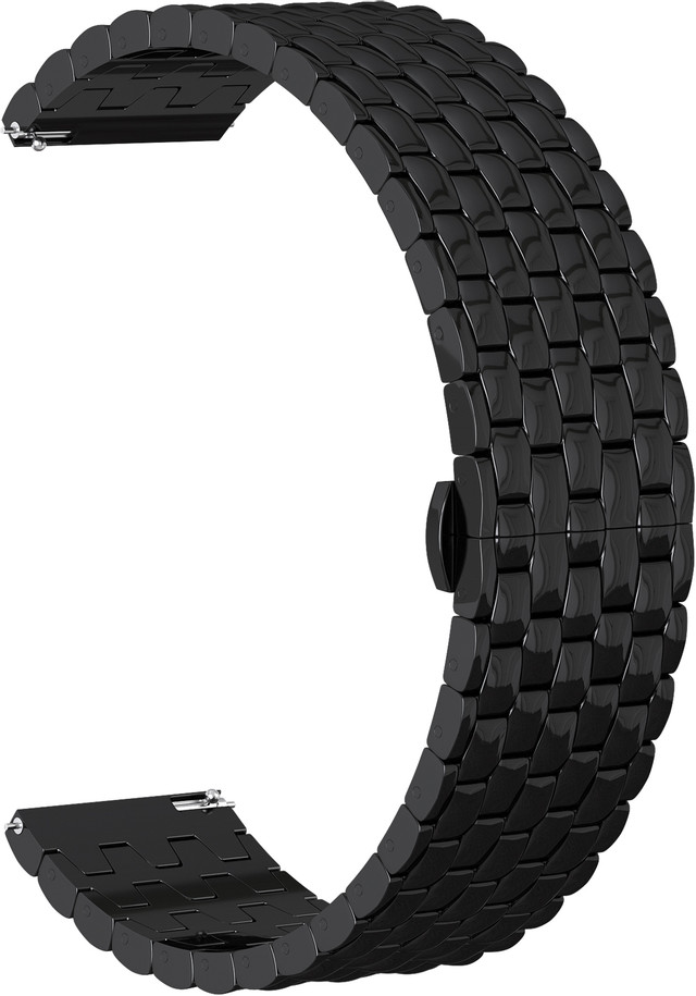 фото Ремешок для часов gsmin snake pro 22 для gears3/galaxywatch(46mm) черный