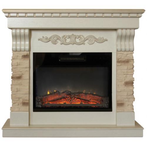 фото Электрокамин realflame marseille luxe 24, сланец бежевый