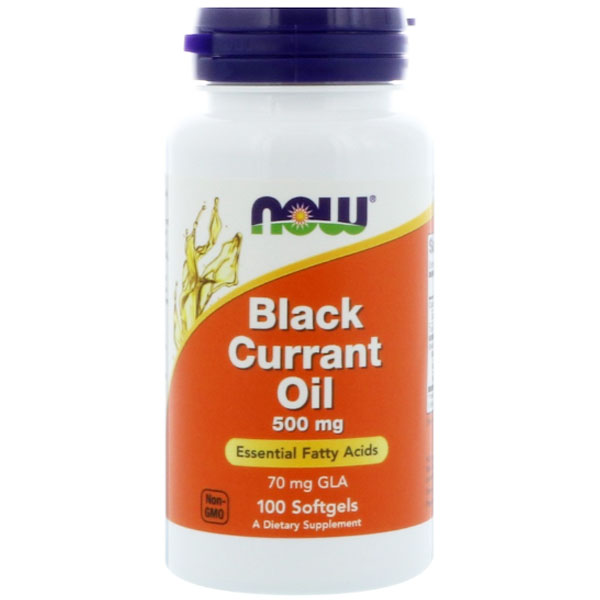 NOW Black Currant Oil 500 мг (100 капсул) - масло черной смородины ГЛК АЛК жирные кислоты