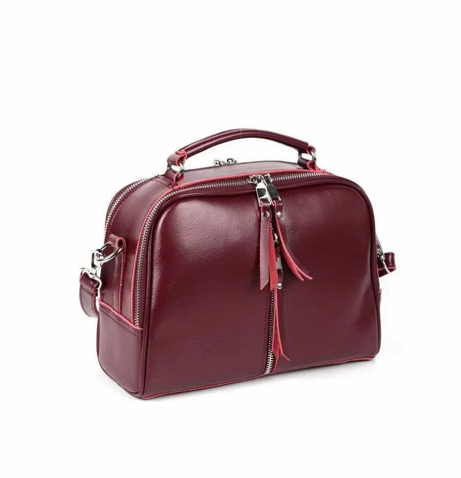 

Кросс-боди женская Fuzi house 1225 бордовая, 1225