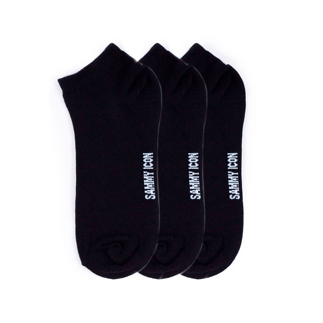 

Комплект однотонных носков Sammy Icon Ankle Solid - 3 Pair Set - Black, Ankle Solid - 3 Pair Set - Black