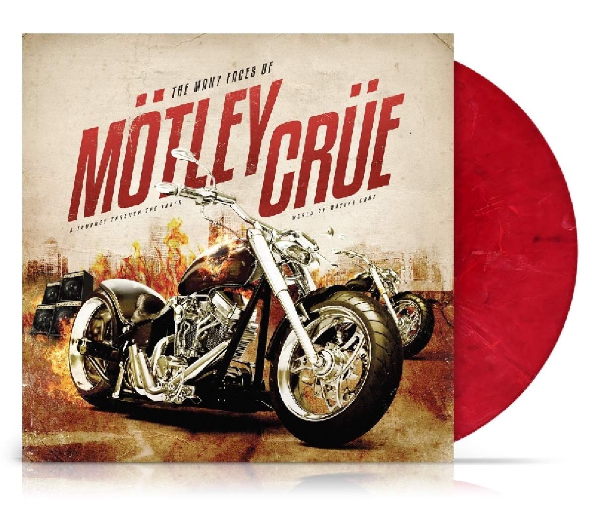 Motley Crue The Many Faces Of Motley Crue (Limited_Red Marble Vinyl)
