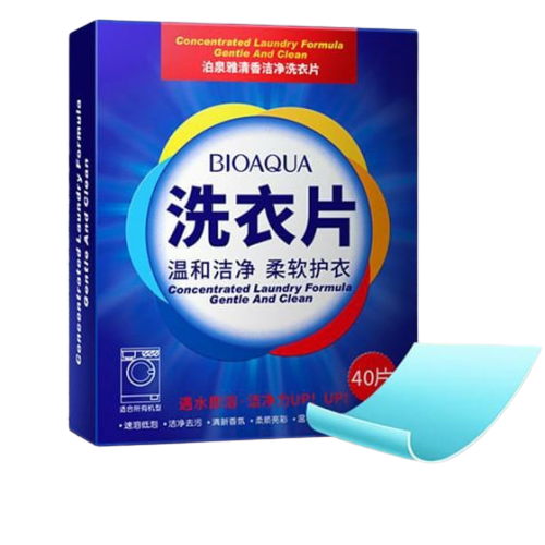 

Пластины для стирки concentrated laundry formula gentle and clean bioaqua 40 шт