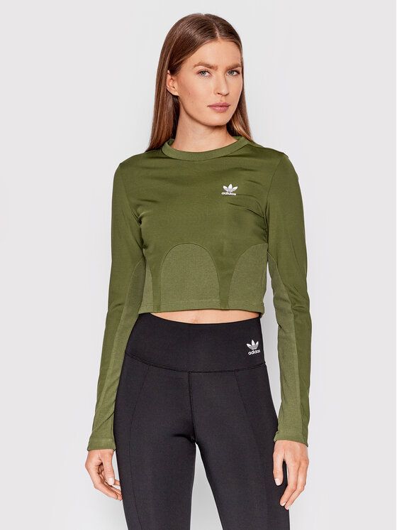 

Лонгслив женский Adidas 0000209519389 зеленый 40 EU, 0000209519389