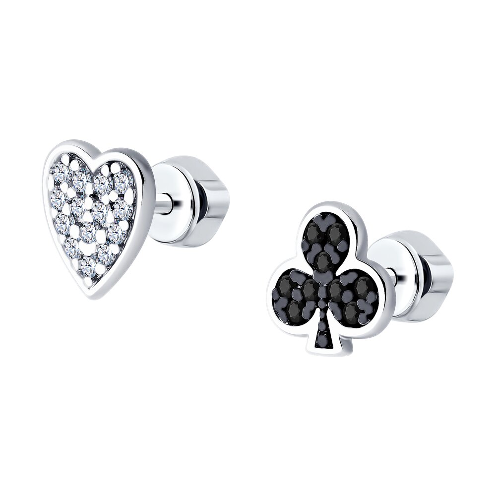 

Серьги из серебра SOKOLOV 94026462, фианит, 94026462