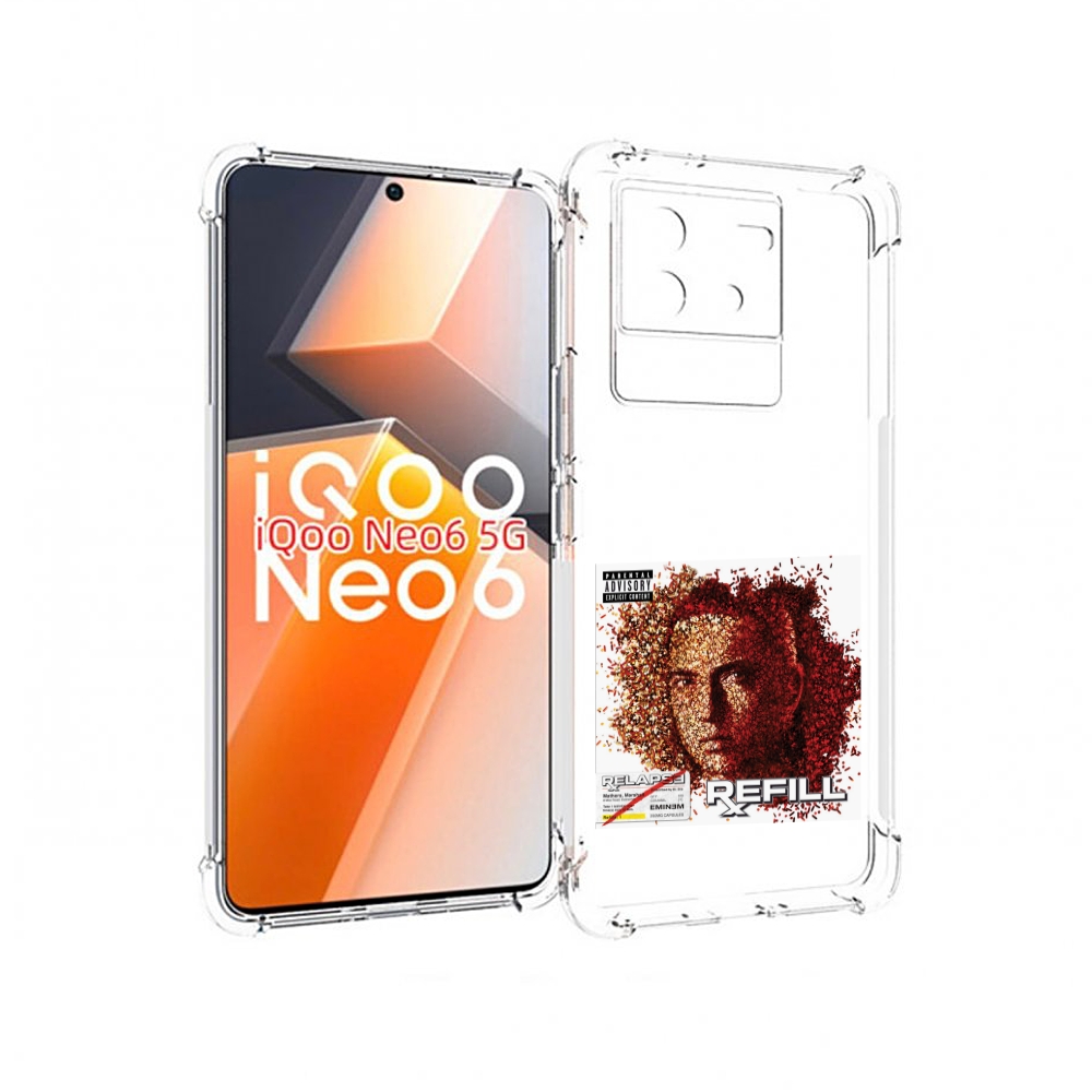 

Чехол MyPads Eminem RELAPSE, REFILL для Vivo iQoo Neo 6 5G, Прозрачный, Tocco