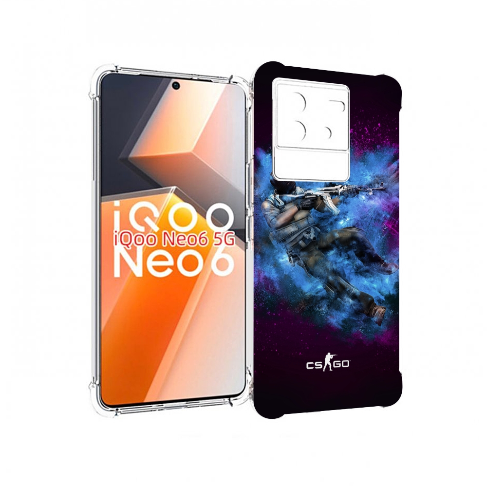 

Чехол MyPads CS-go-террорист для Vivo iQoo Neo 6 5G, Прозрачный, Tocco