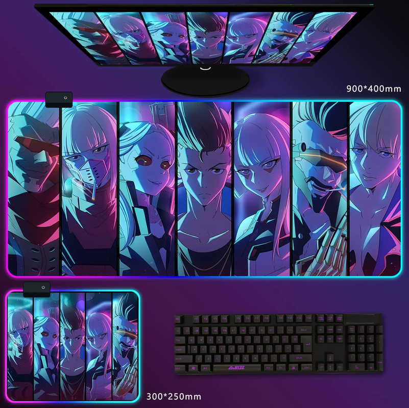 

Игровой коврик для мыши и клавиатуры NoBrand коврик-13 (ART-72), Разноцветный, коврик-13