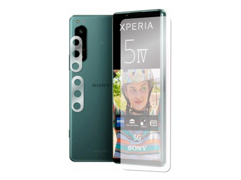 

Стекло защитное гибридное Krutoff для Sony Xperia 5 IV защита камеры, 2 шт 299795