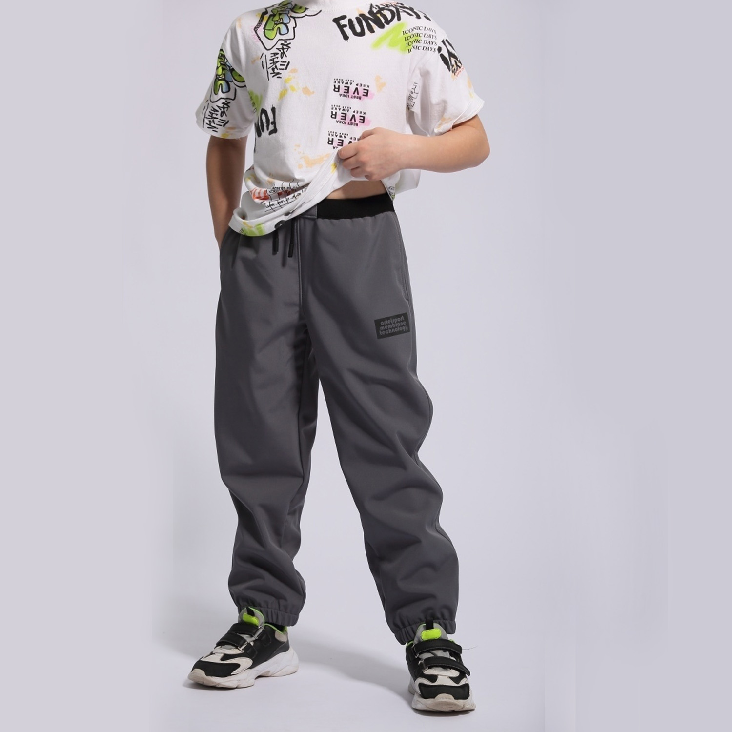 Брюки детские Artel Ботто, серый, 134