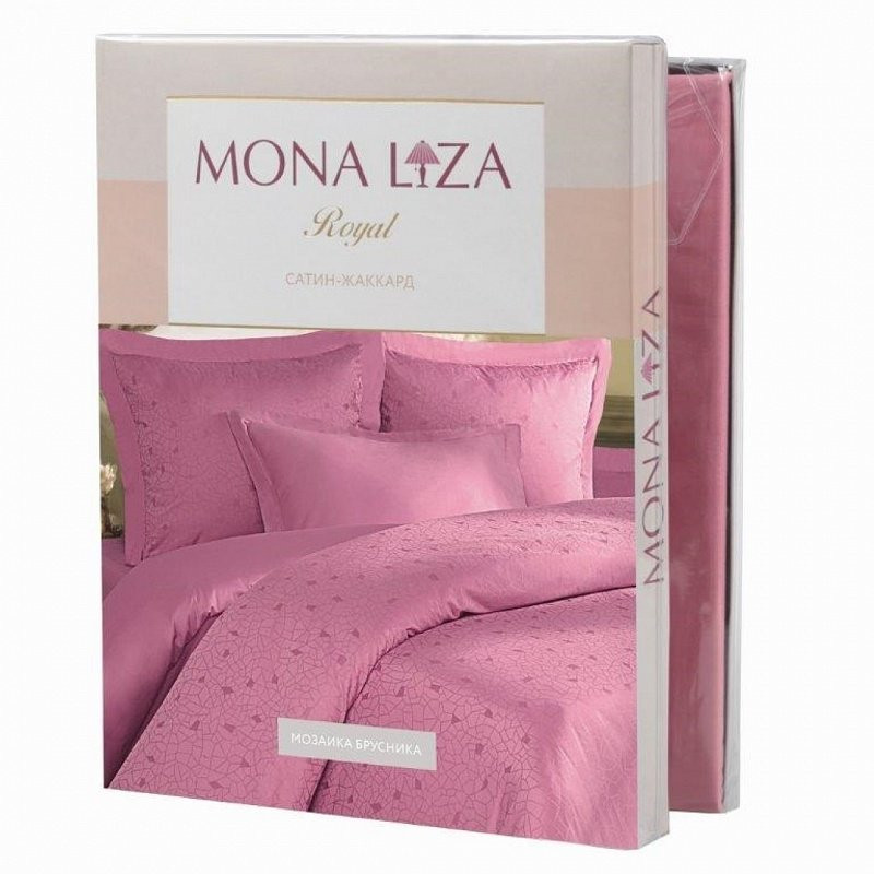 

Комплект постельного белья Mona Liza Royal семейный сатин-жаккард розовый