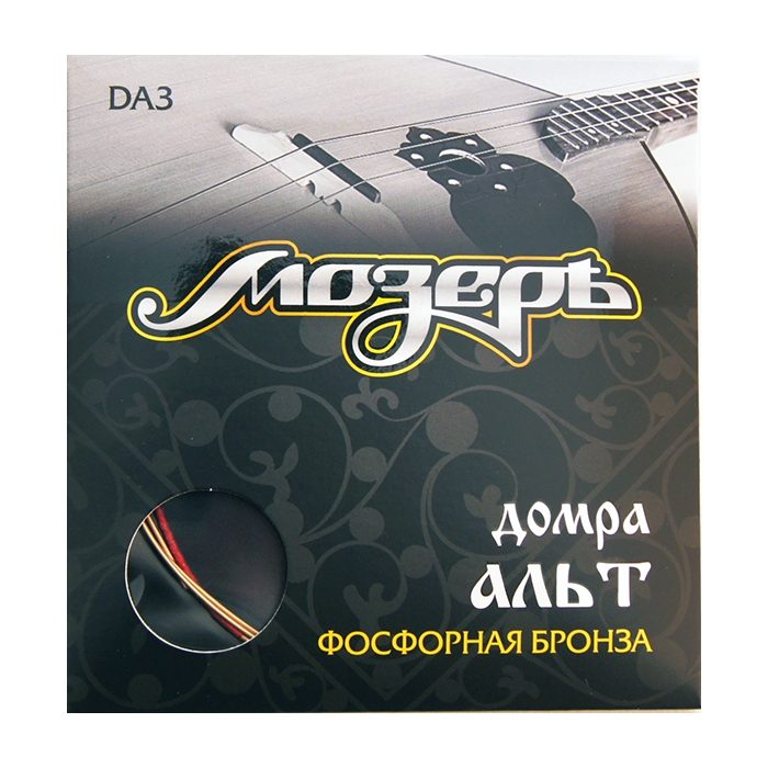 

Комплект струн для домры альт, фосф.бронза/шелк, Мозеръ DA3