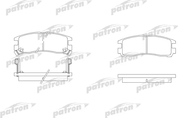 

Тормозные колодки PATRON дисковые PBP803