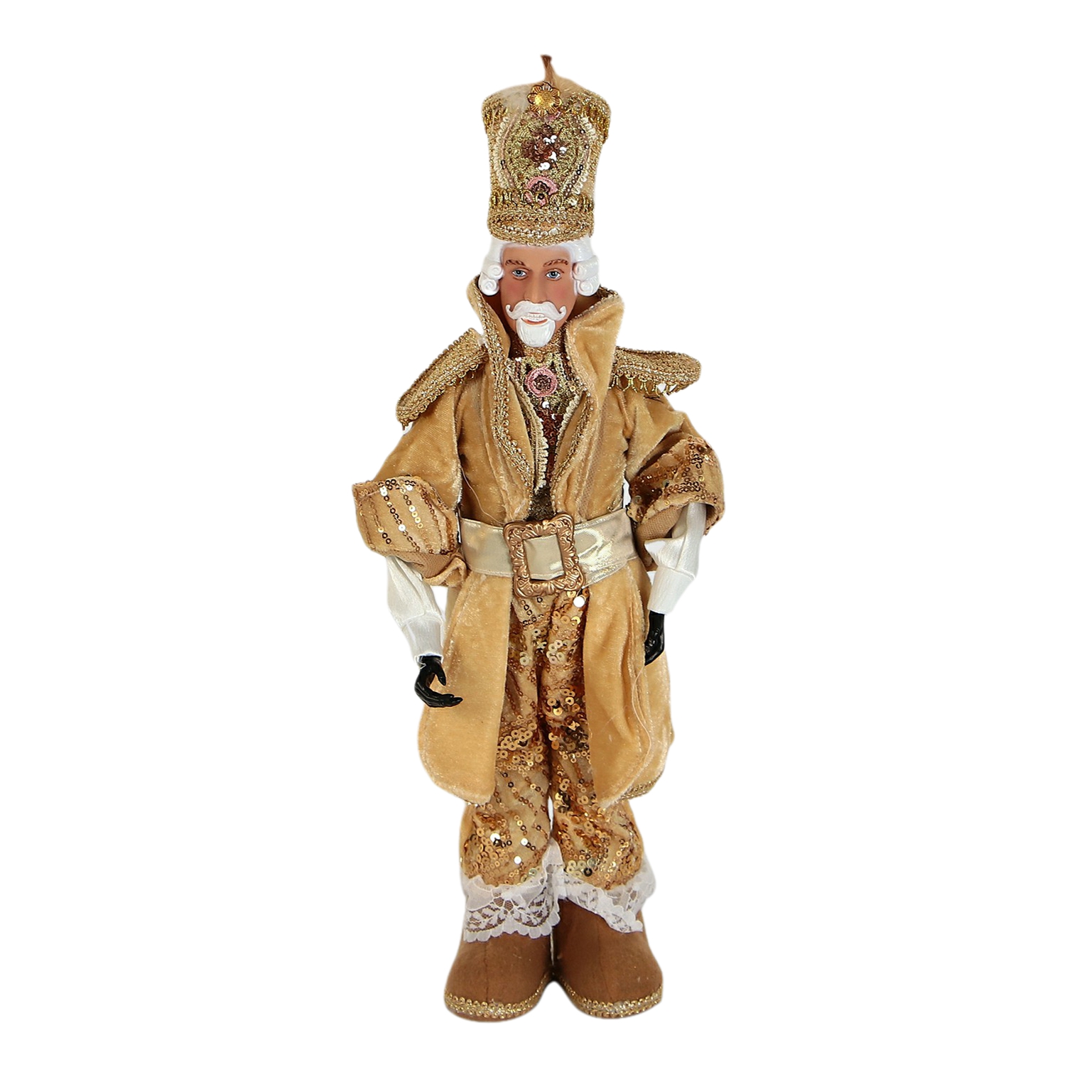 фото Фигурка новогодняя sote toys щелкунчик в золотой одежде 50 см