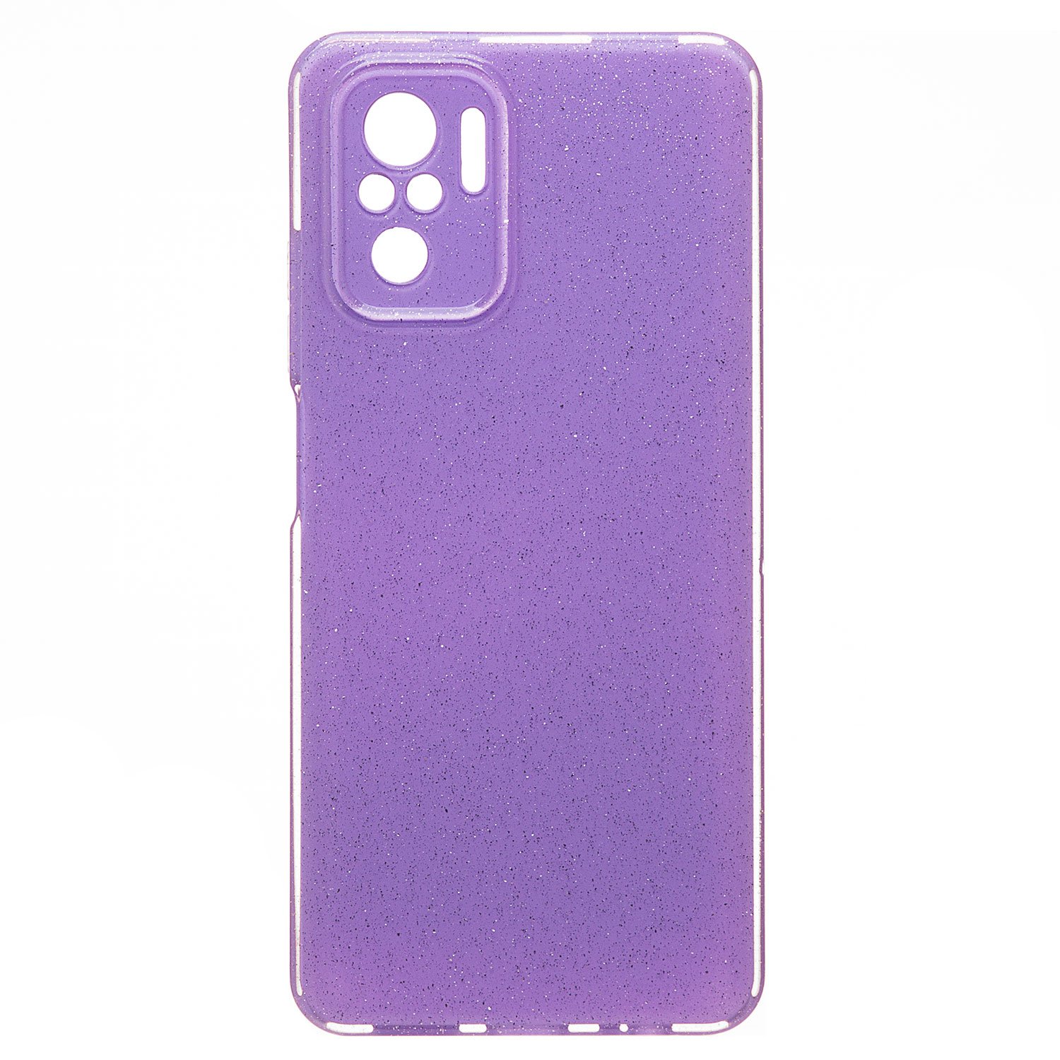 

Чехол для Xiaomi Redmi Note 10 (M2101K7AG), 10S (M2101K7BL) с блестками 3, Фиолетовый