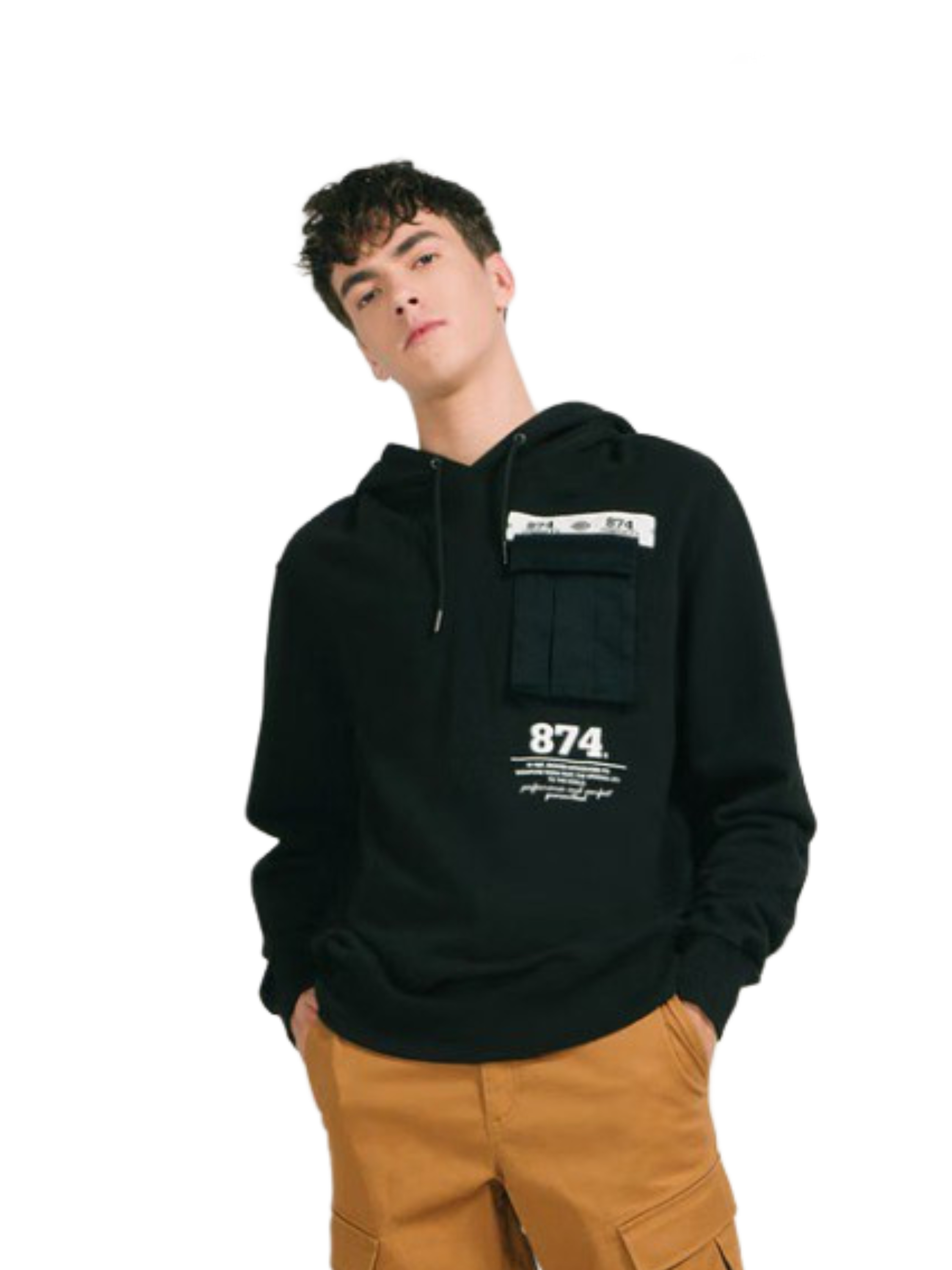 Худи мужское Dickies MIXED MEDIA LS черное S 4674₽