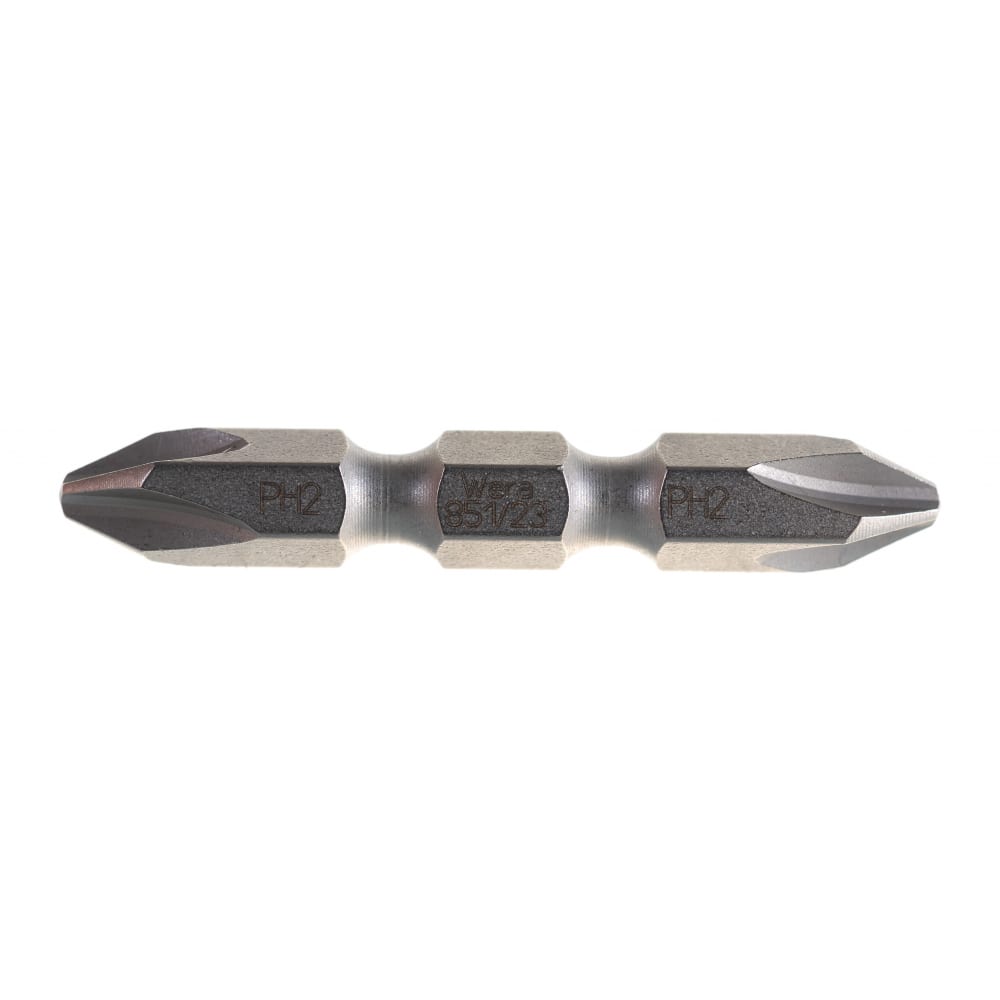 

851/23 PH бита двусторонняя, хвостовик 1/4, PH 2 x 45 мм