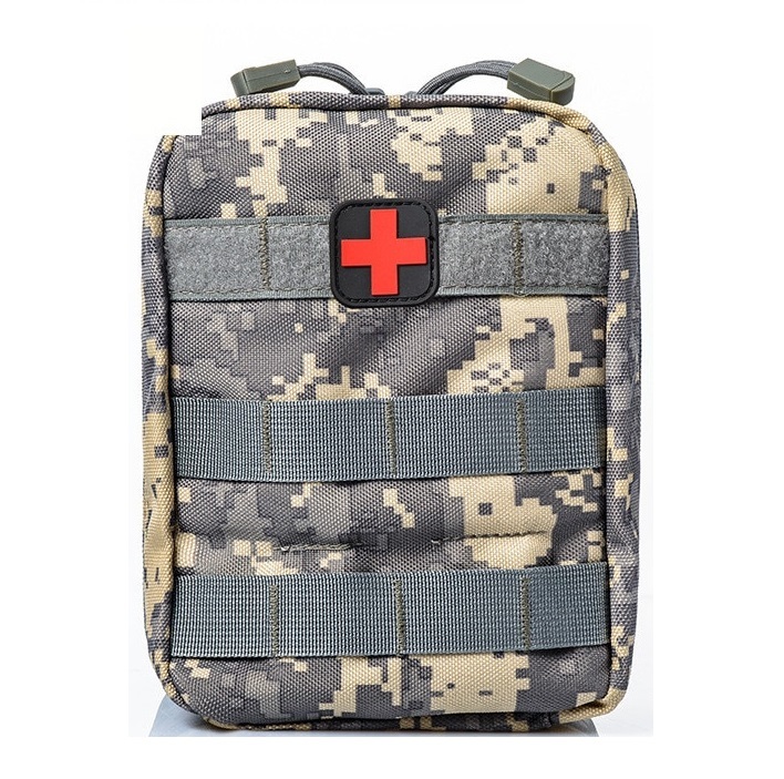 Подсумок Kamukamu под аптечку MOLLE камуфляж AT-digital 20х15х8см