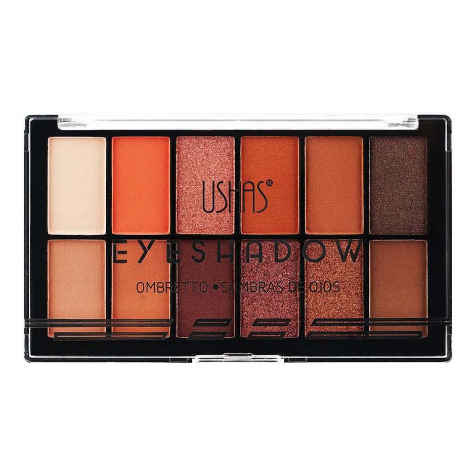 фото Тени для век ushas eyeshadow-1 12 цветов 19,2 г